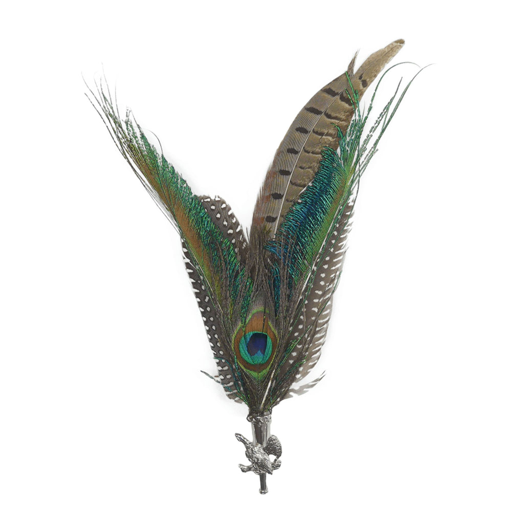Peacock Pheasant Feather Hat Pin with Pheasant Medallion – GermanGiftOutlet