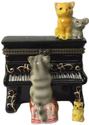 Jewelry Boxes Cat Playing Piano With Cat and Mouse - GermanGiftOutlet.com
